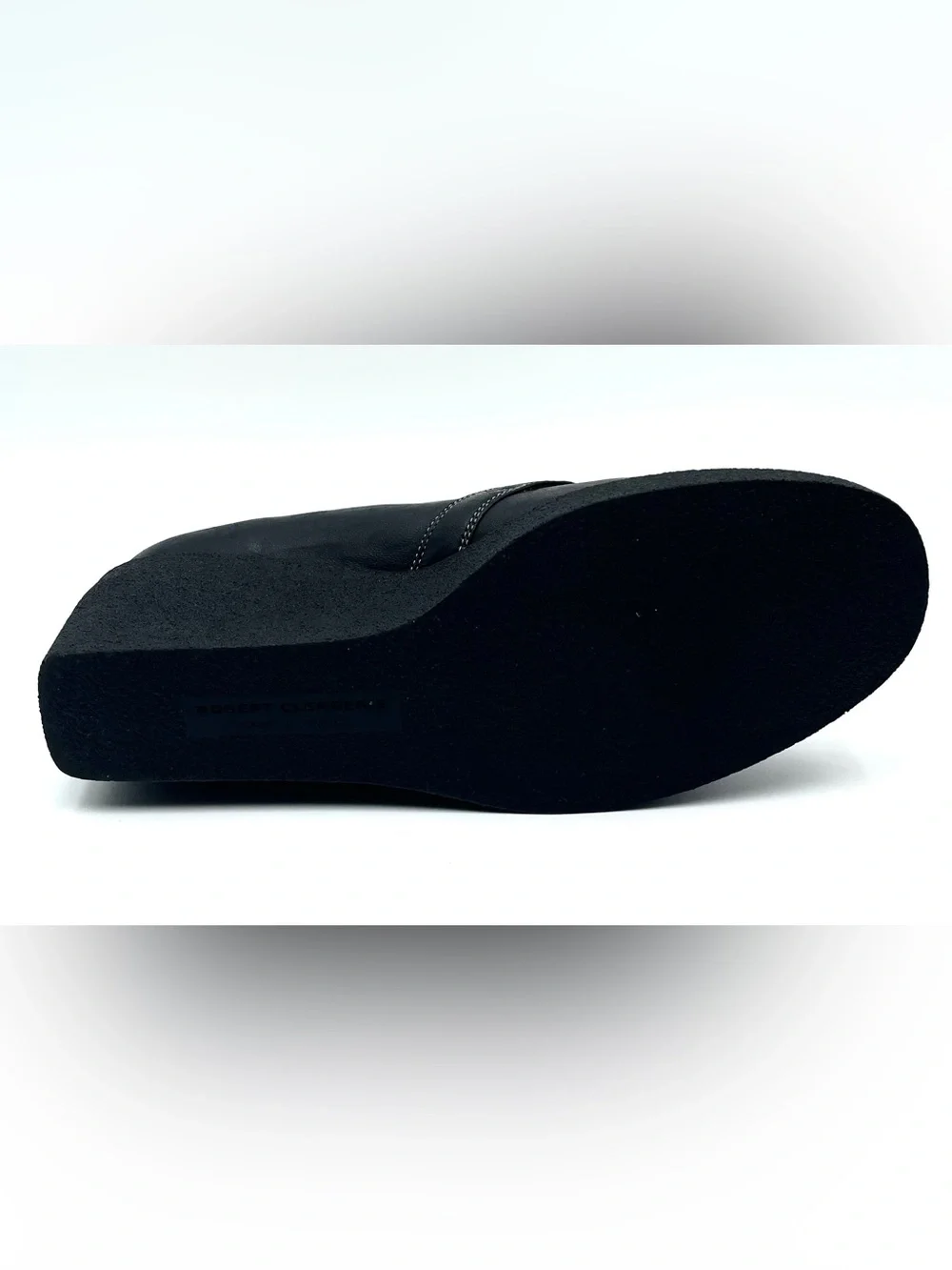 Robert Clergie Black Leather Loafers Size 8